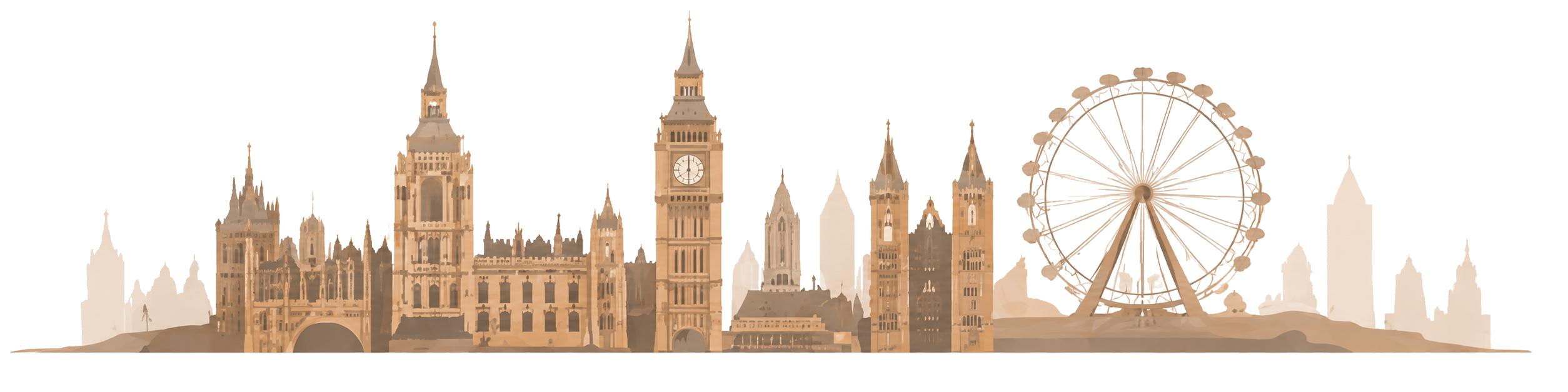 London skyline illustration